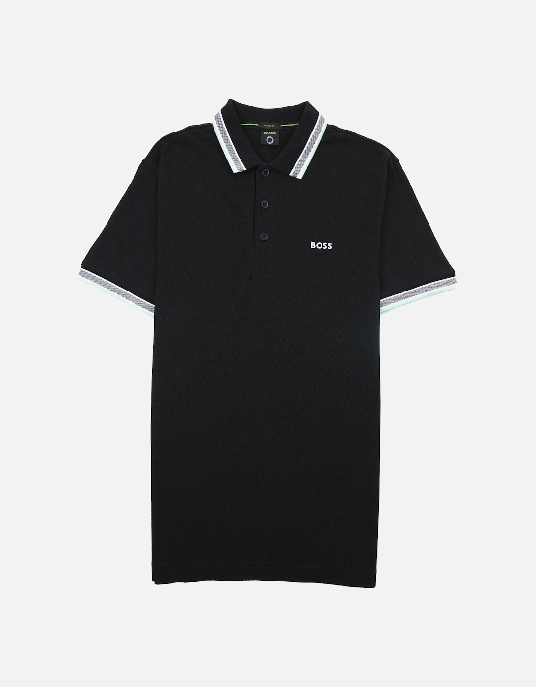 Paddy Embroidered Logo Polo Black 003, 4 of 3