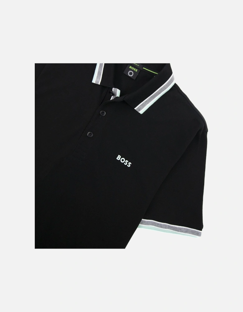 Paddy Embroidered Logo Polo Black 003