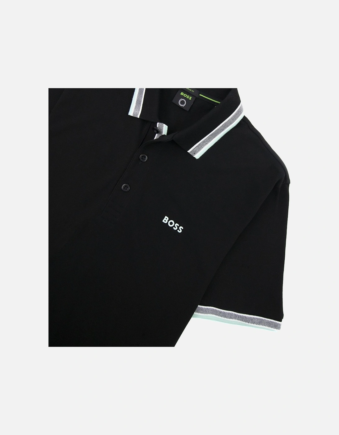Paddy Embroidered Logo Polo Black 003