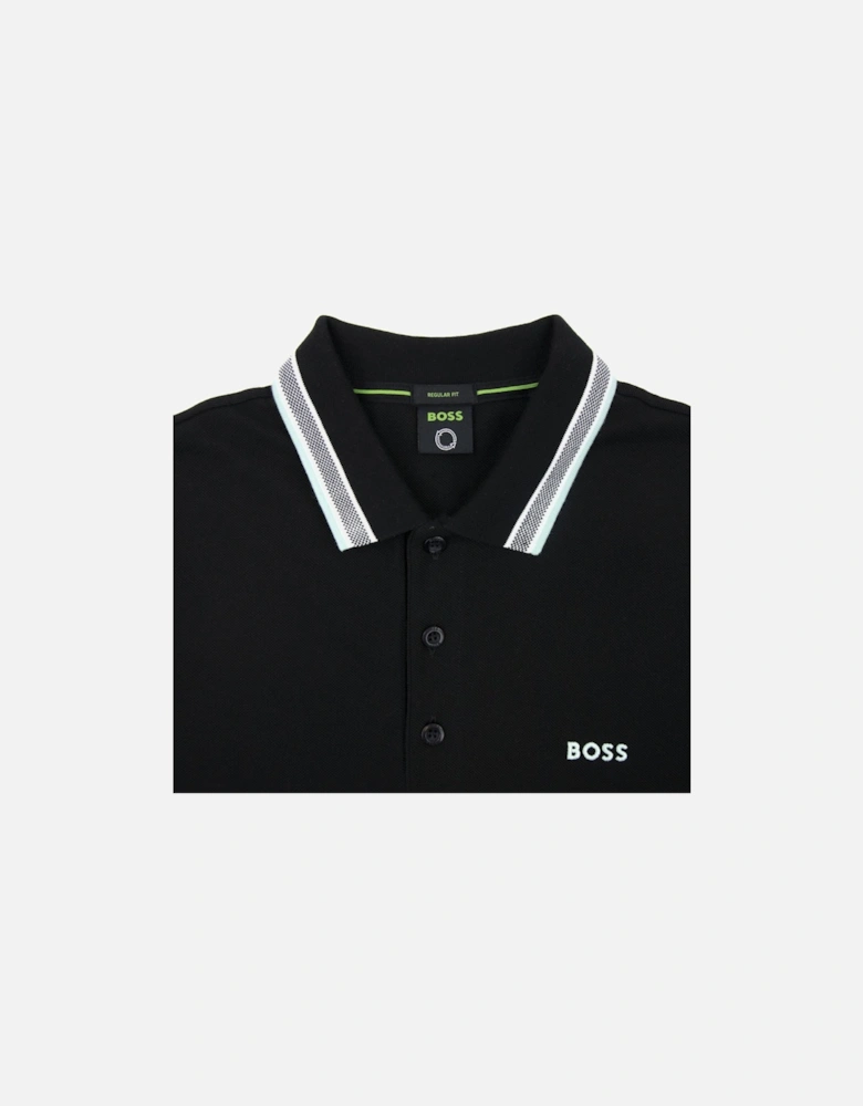 Paddy Embroidered Logo Polo Black 003