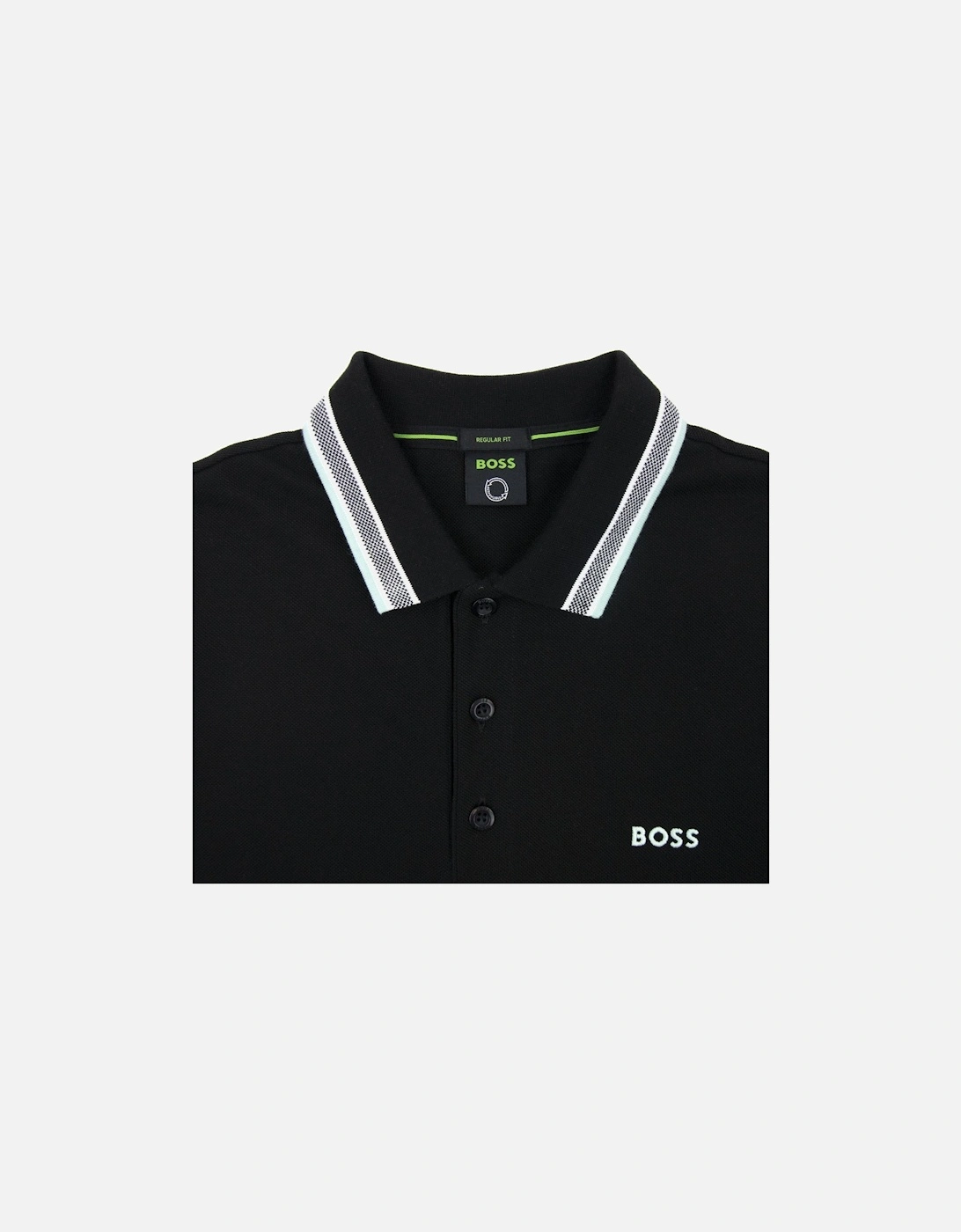 Paddy Embroidered Logo Polo Black 003