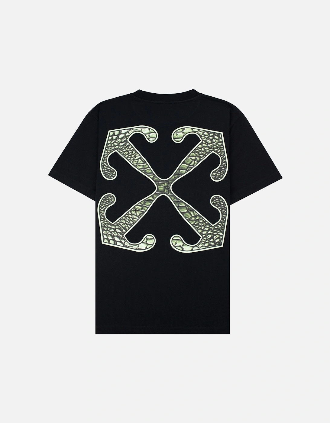 Off White Croco Arrow Slim S/s T Shirt Black Lime