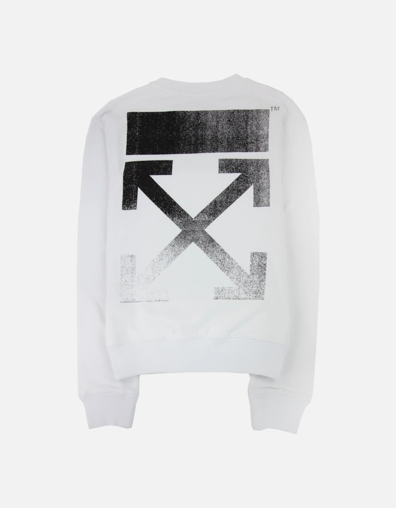 Off White Degrade Arrow Slim Crewneck Sweatshirt White/black