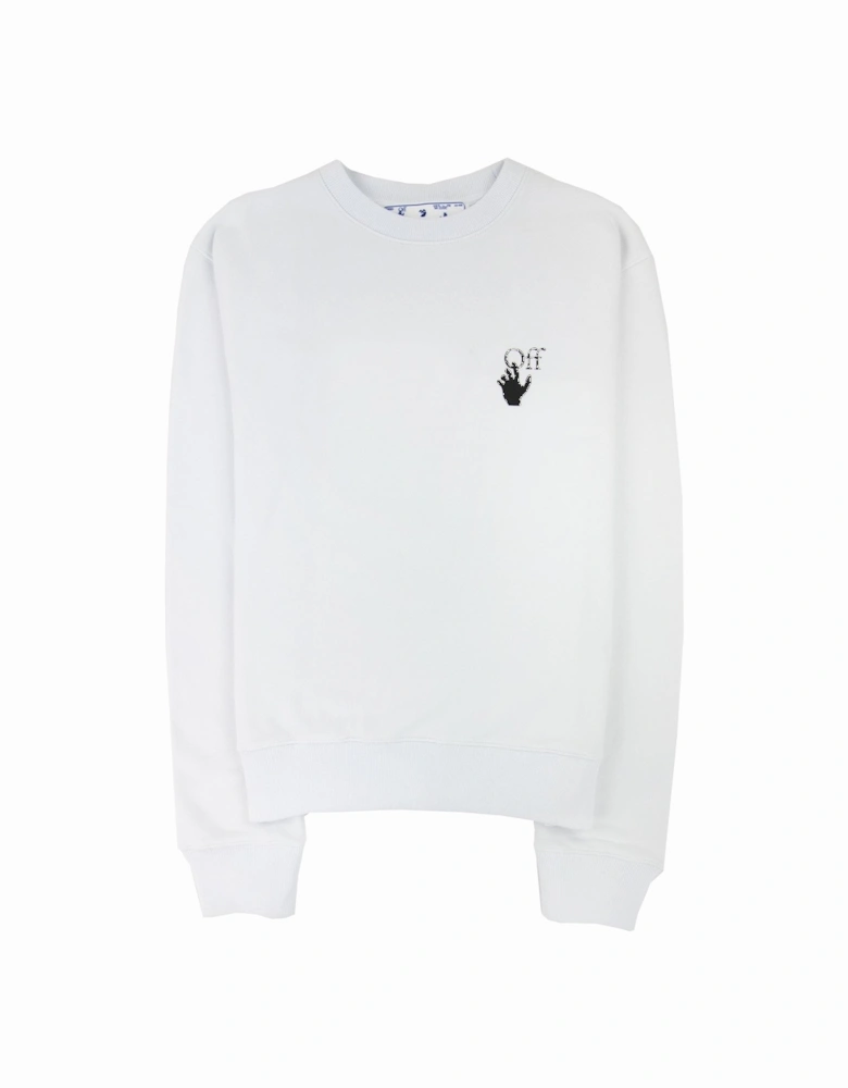 Off White Degrade Arrow Slim Crewneck Sweatshirt White/black