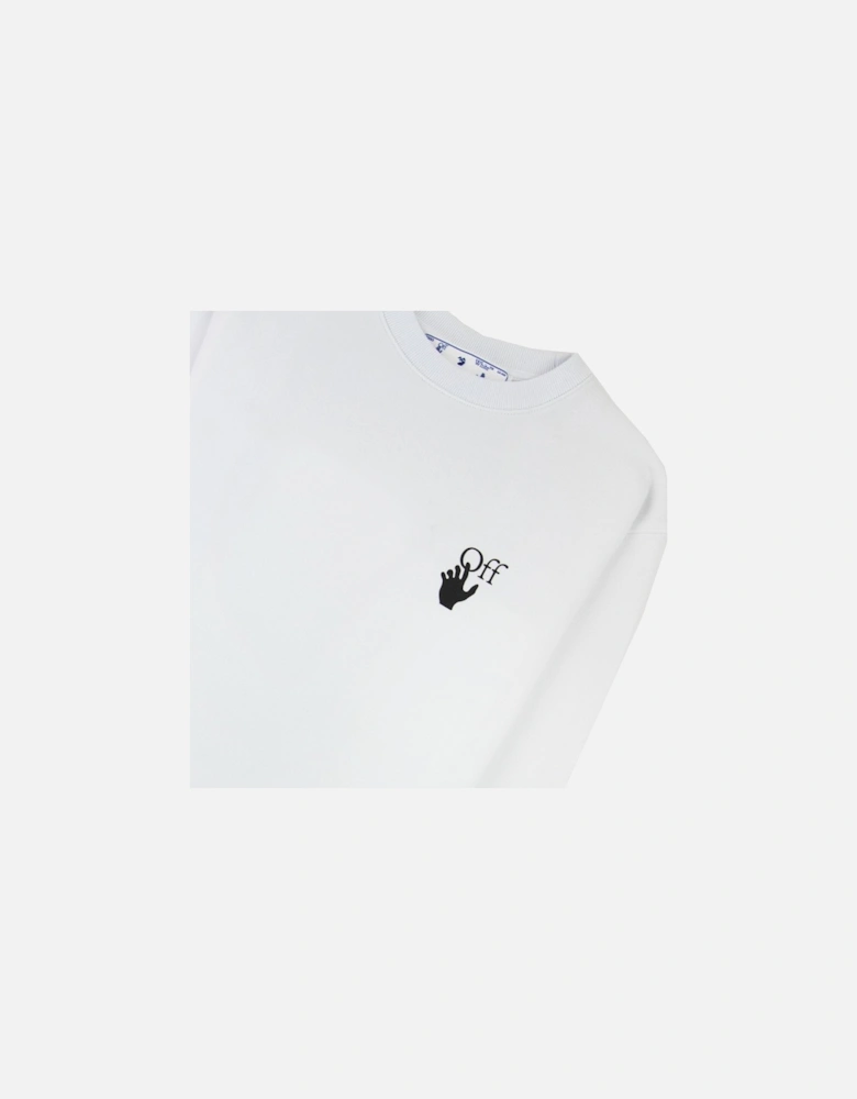 Off White Degrade Arrow Slim Crewneck Sweatshirt White/black