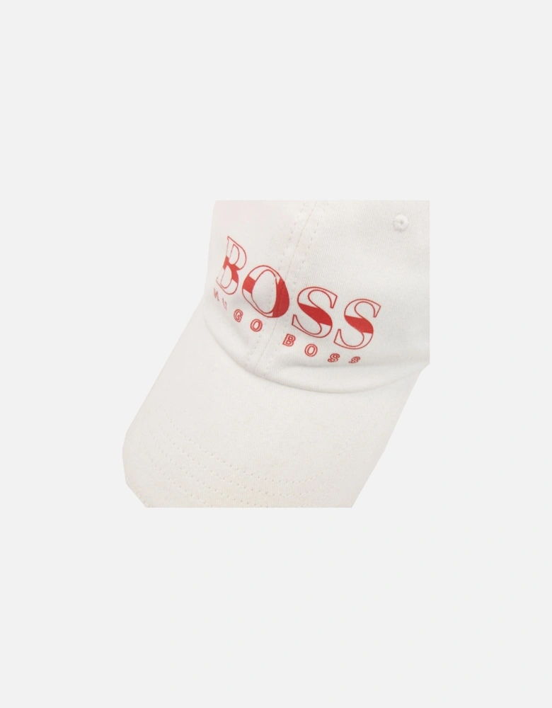 Kids Logo Baseball Cap White