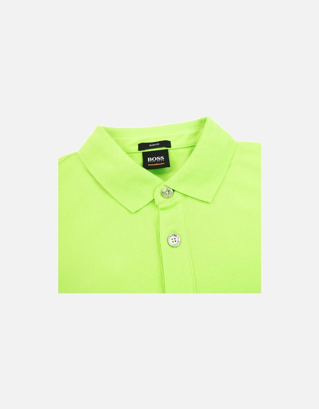 Passenger Slim Fit Patch Polo Lime Green