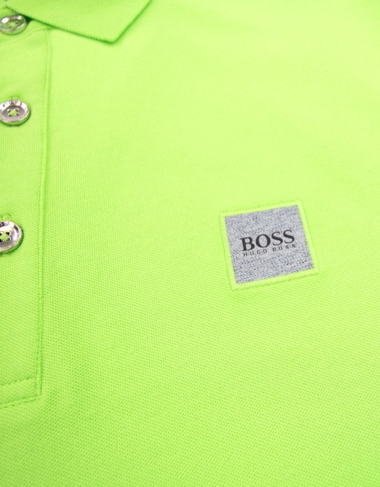 Passenger Slim Fit Patch Polo Lime Green
