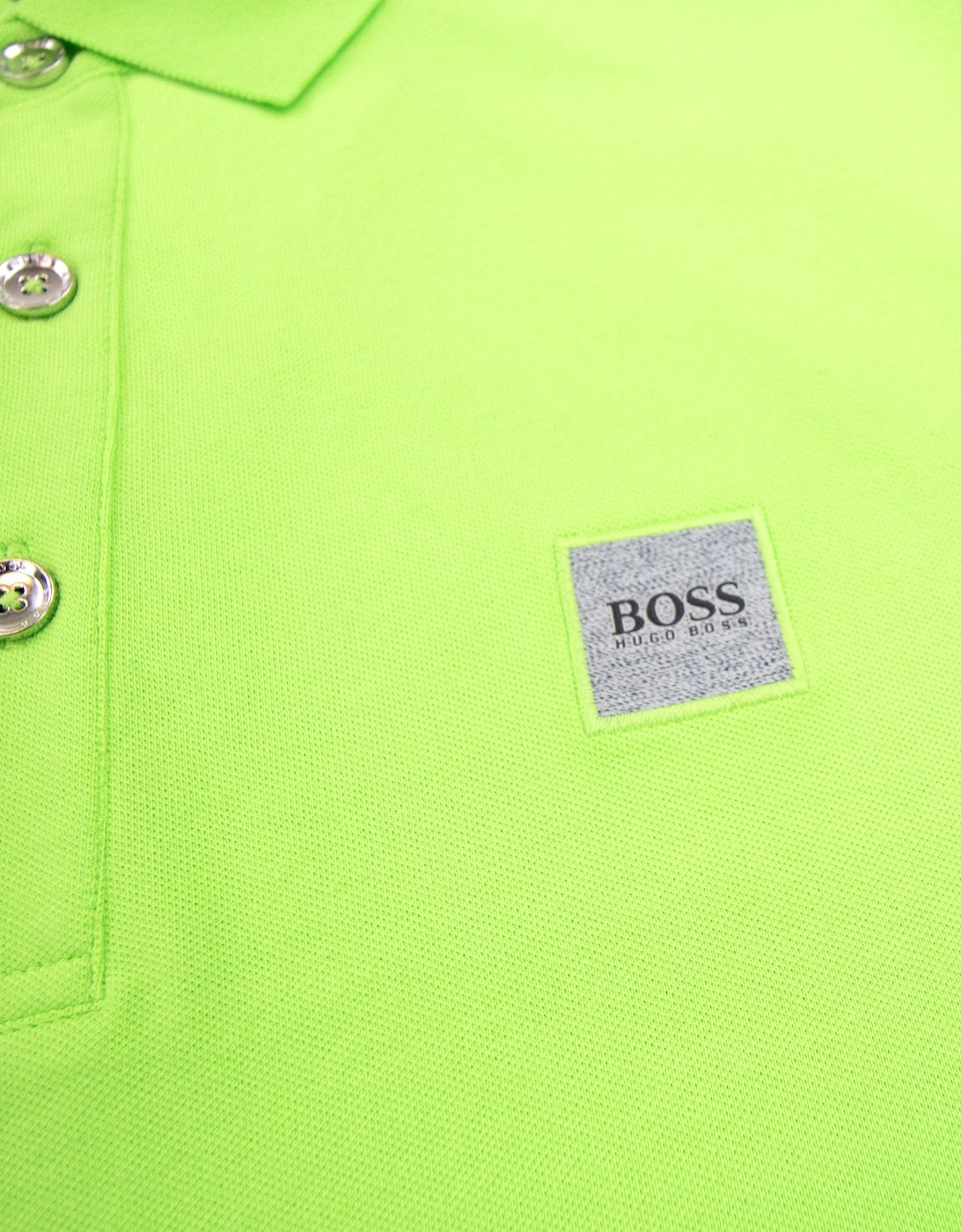 Passenger Slim Fit Patch Polo Lime Green