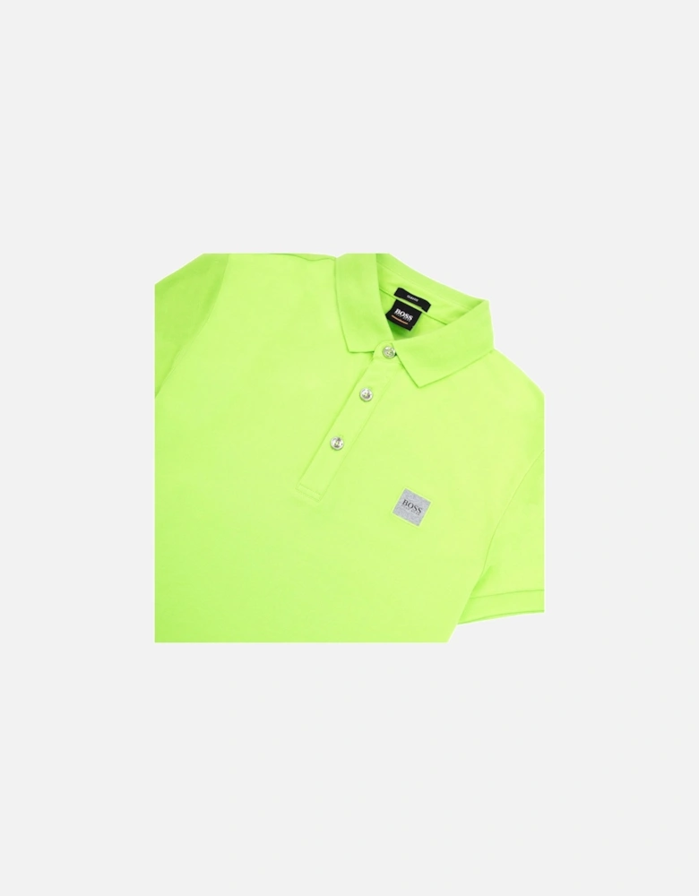 Passenger Slim Fit Patch Polo Lime Green