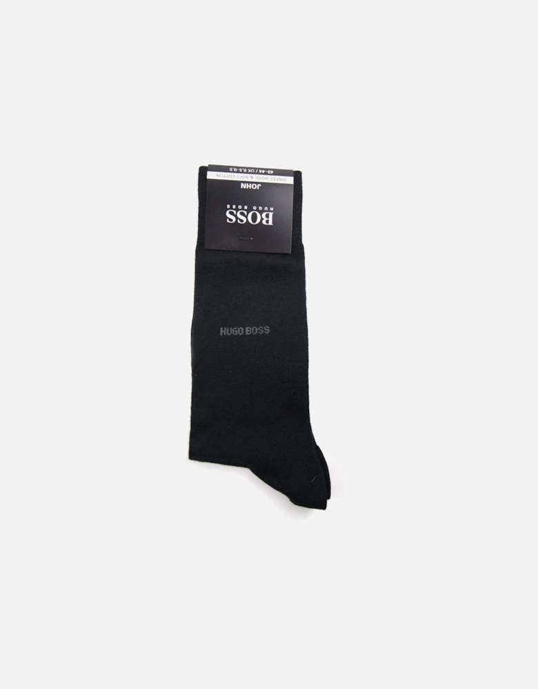 John Socks Wool/Cotton Black