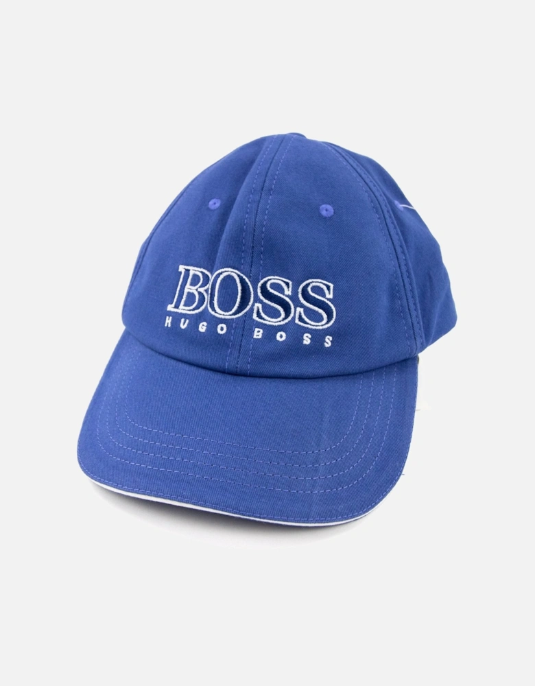 Kids Embroidered Logo Cap Elec Blue