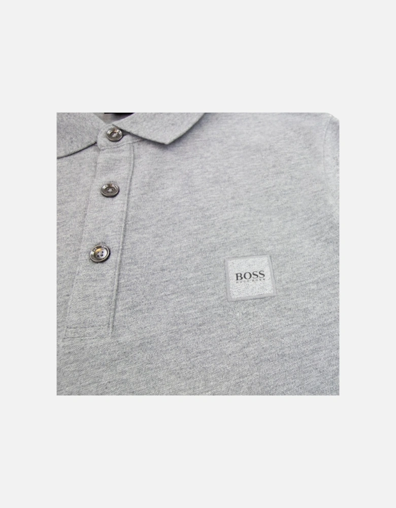 Passerby L/s Patch Logo Polo Light Grey