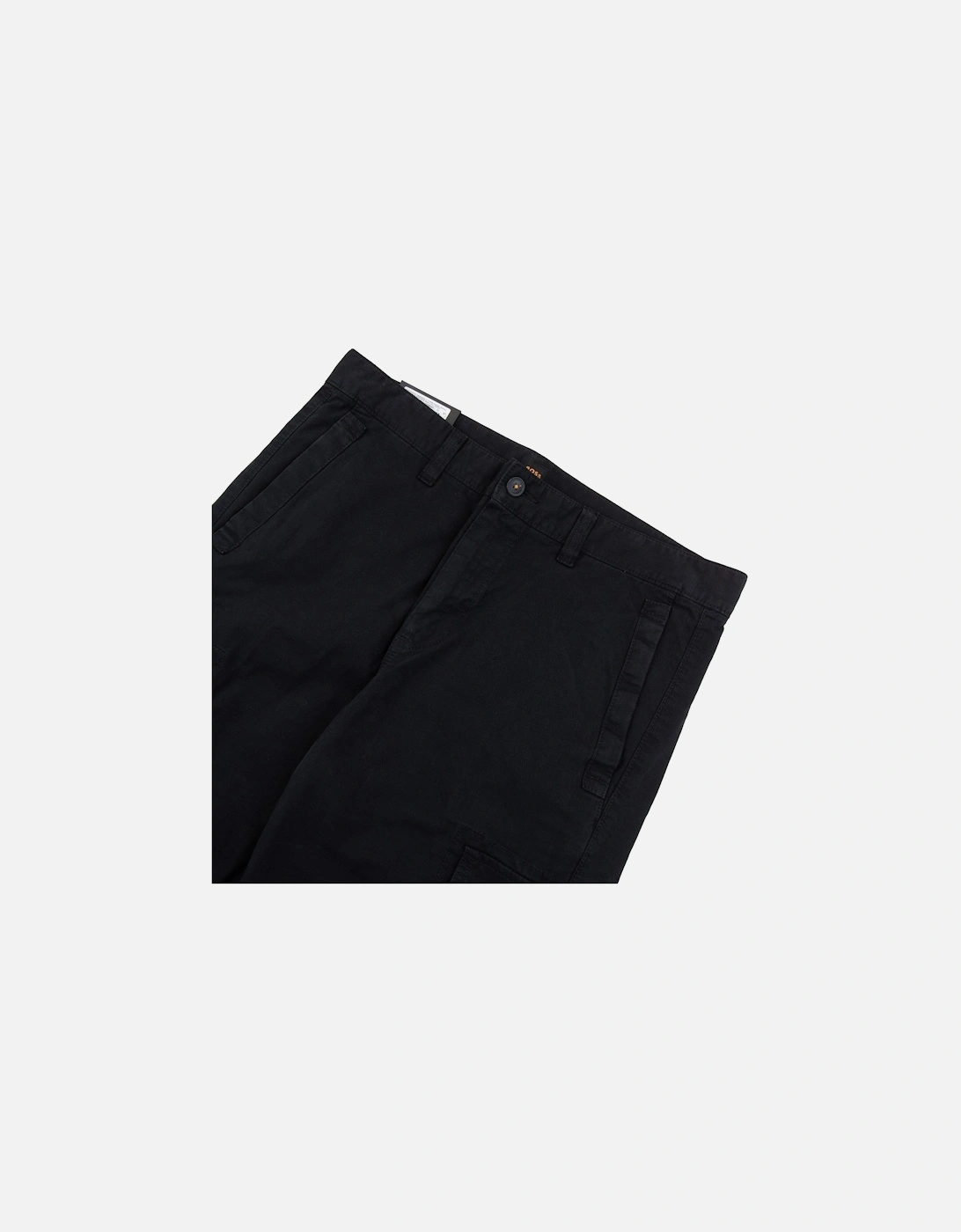 Sisla 5 Logo Patch Stretch Cargo Pants Black 001