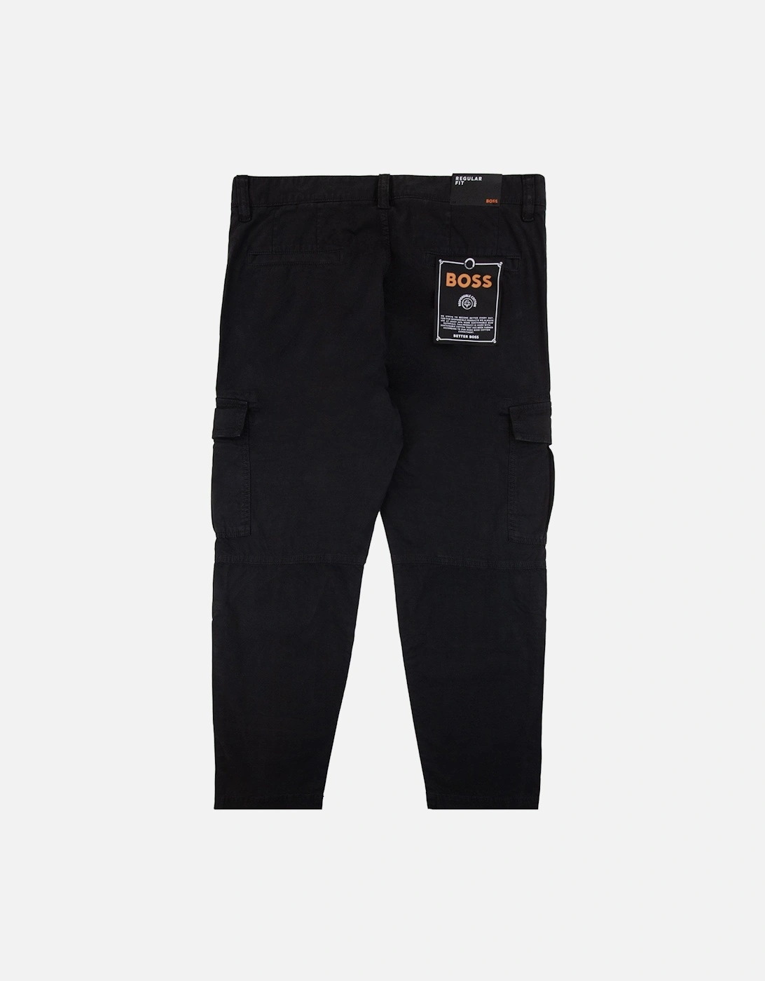 Sisla 5 Logo Patch Stretch Cargo Pants Black 001