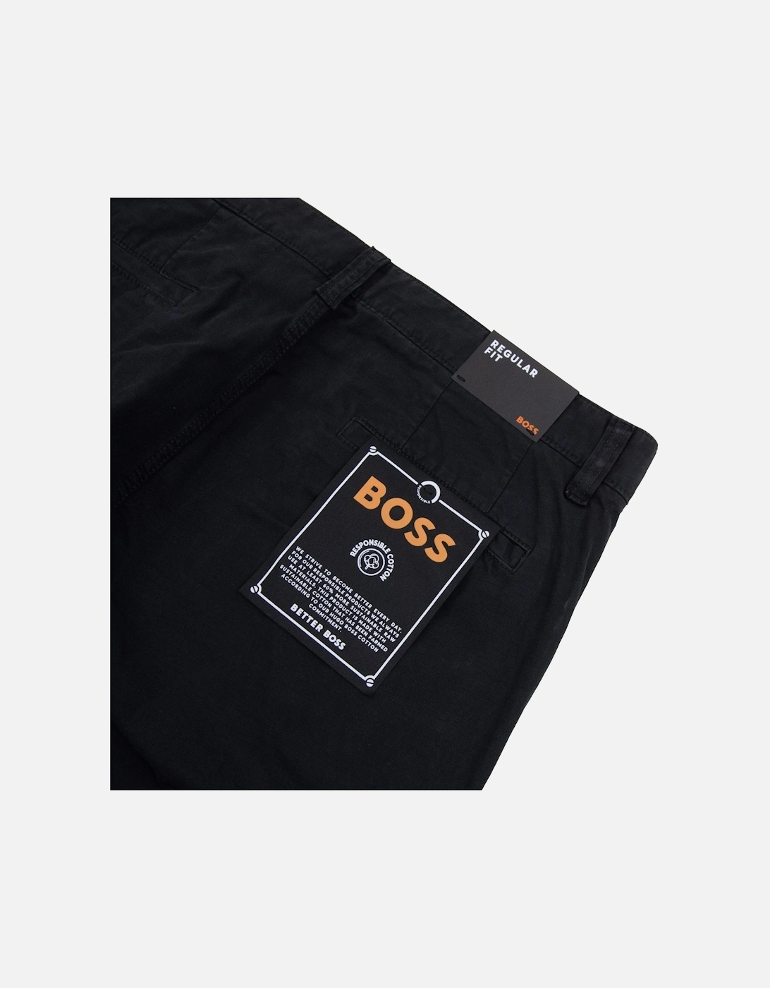 Sisla 5 Logo Patch Stretch Cargo Pants Black 001