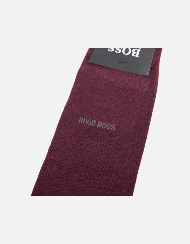 John Socks Wool/Cotton Wine