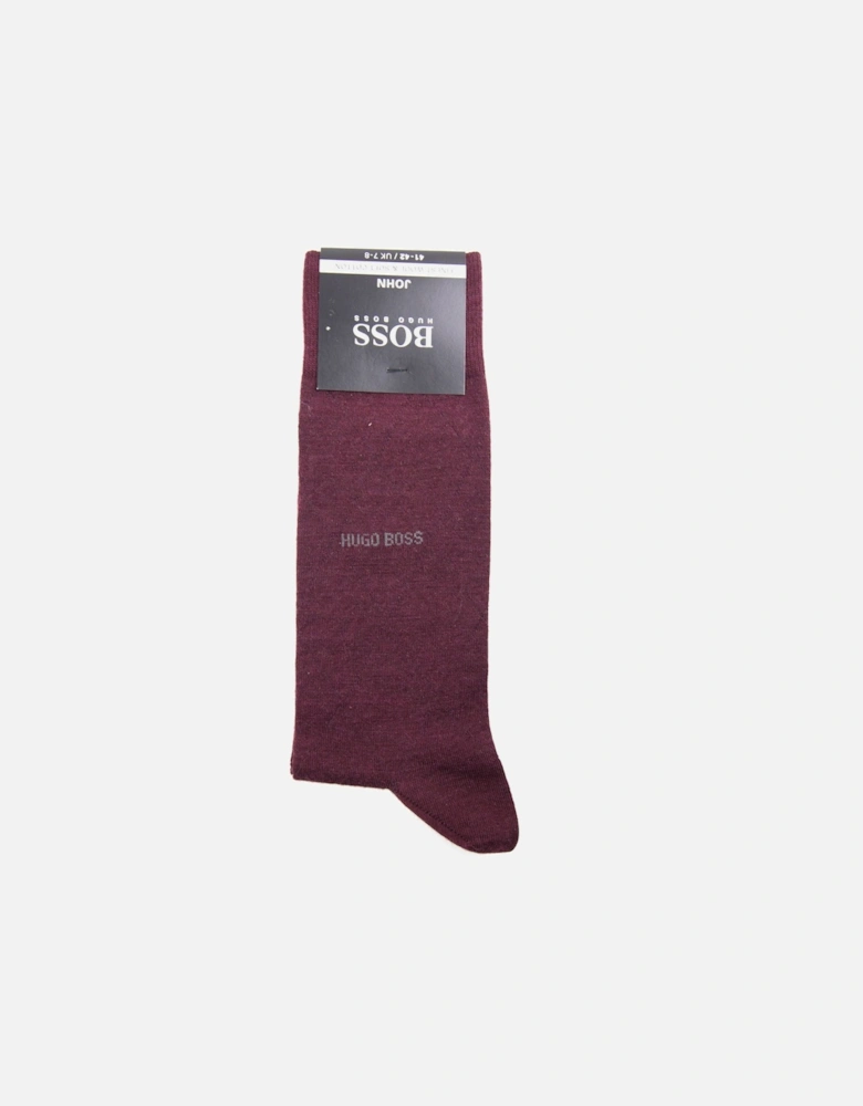 John Socks Wool/Cotton Wine