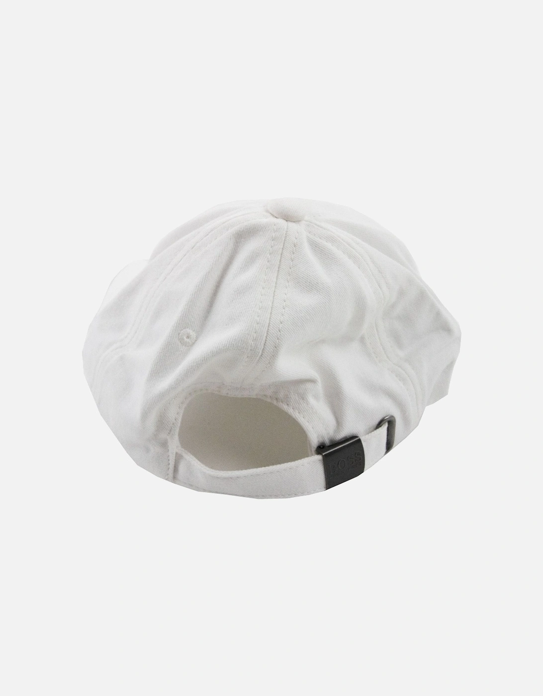 Kids Embroidered Logo Baseball Cap White
