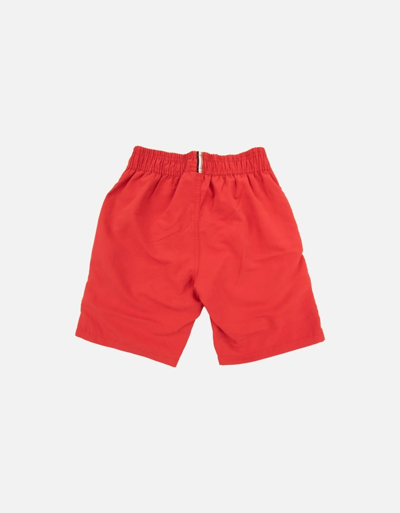 Kids Infant Logo Swim Shorts Red 991