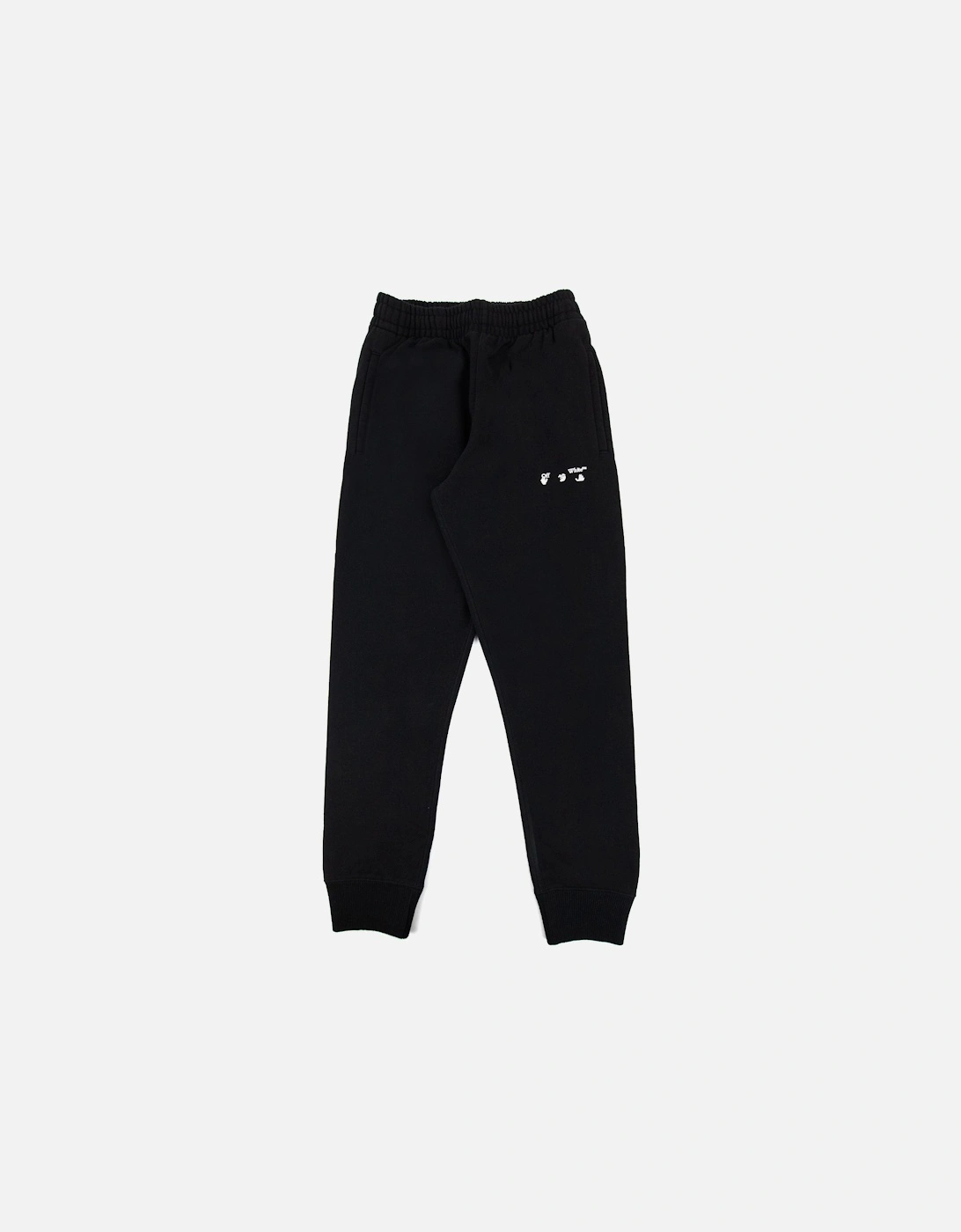 Off White Ow Logo Short Cuffed Sweat Pant Black/white, 5 of 4