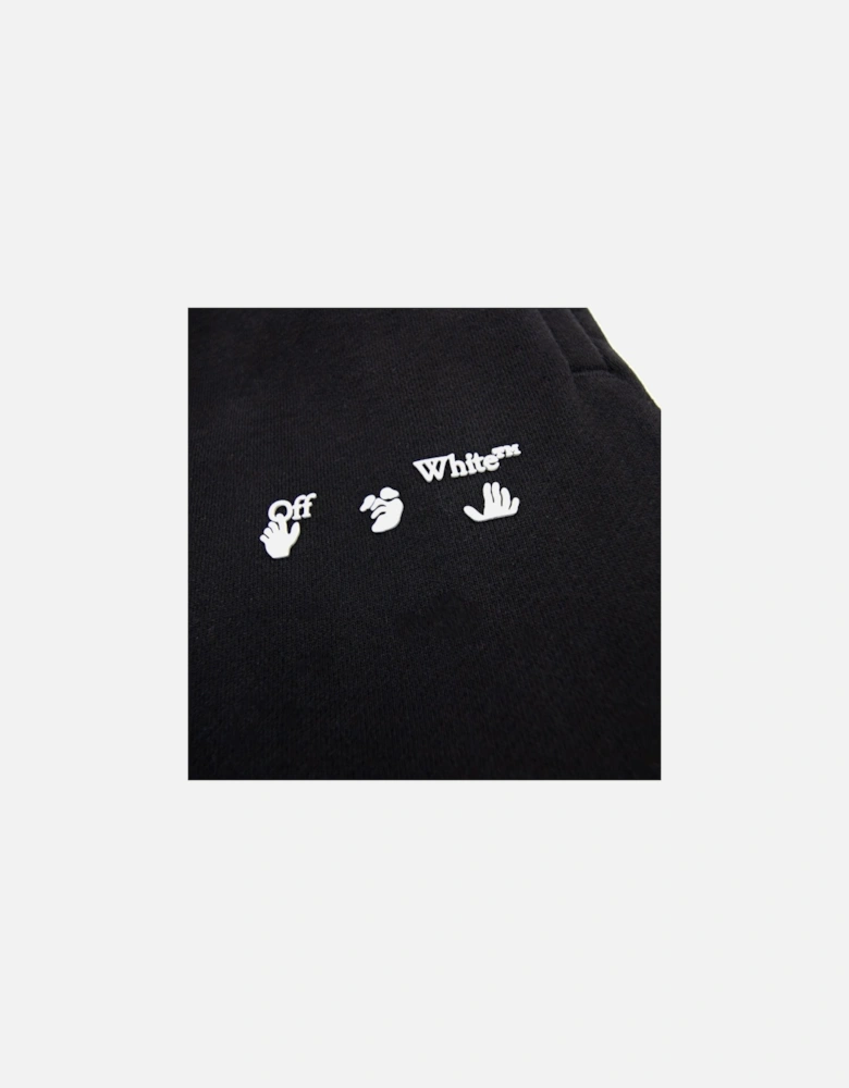 Off White Ow Logo Short Cuffed Sweat Pant Black/white