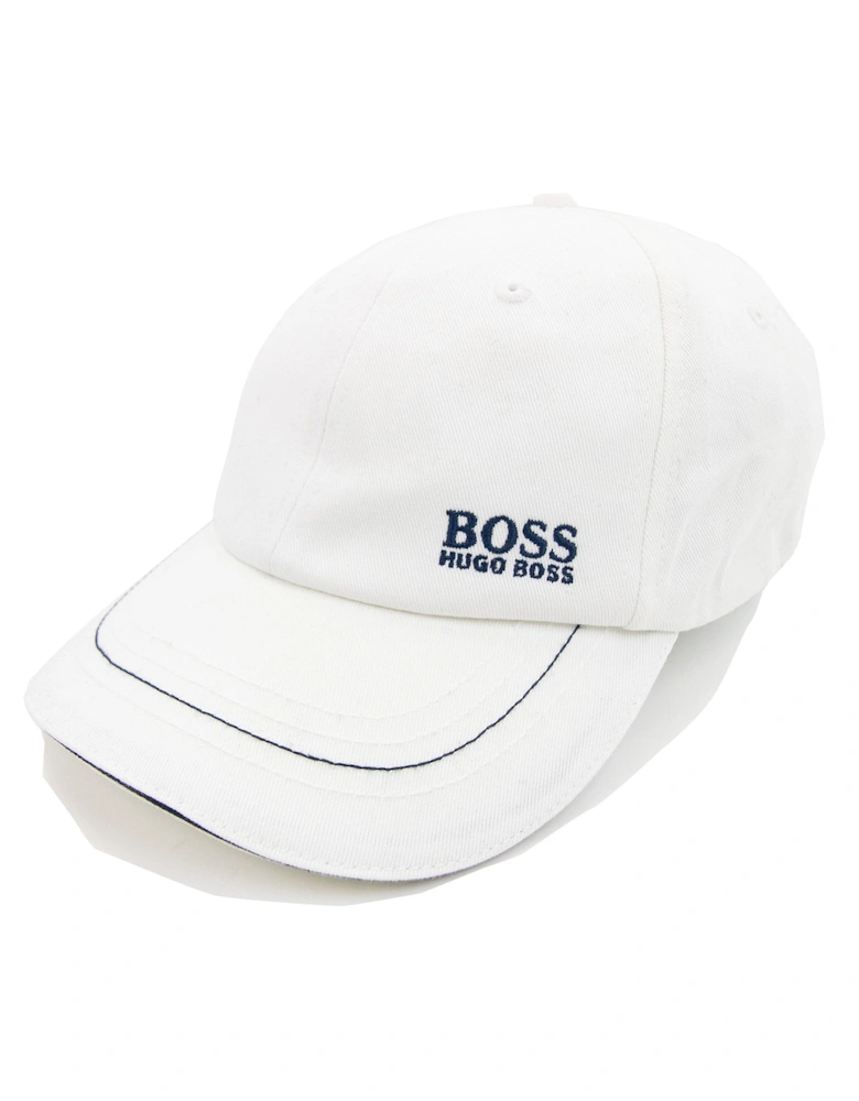 Embroidered Logo Cap White 001