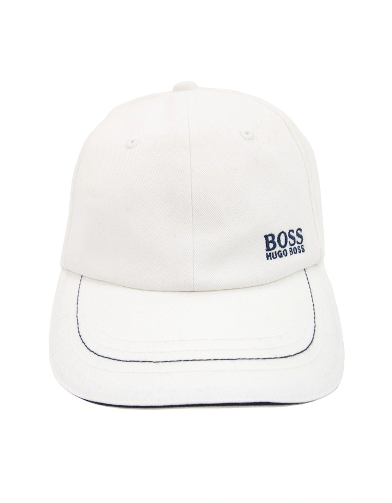 Embroidered Logo Cap White 001