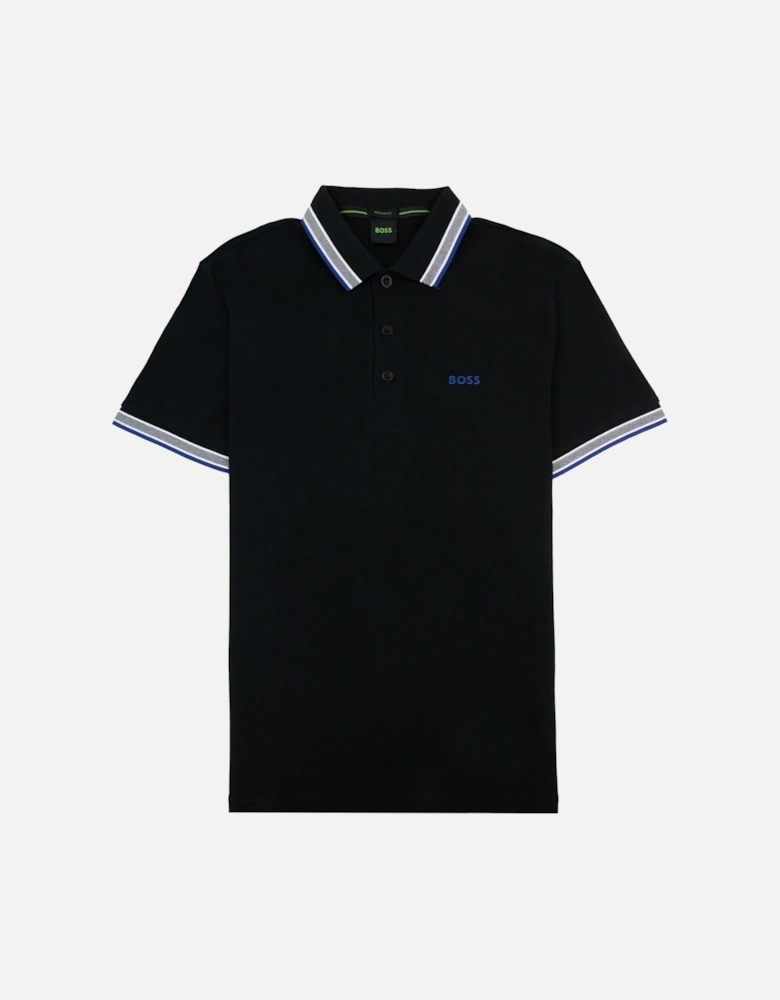 Paddy Embroidered Logo Polo Black 009