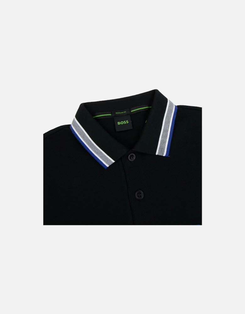 Paddy Embroidered Logo Polo Black 009