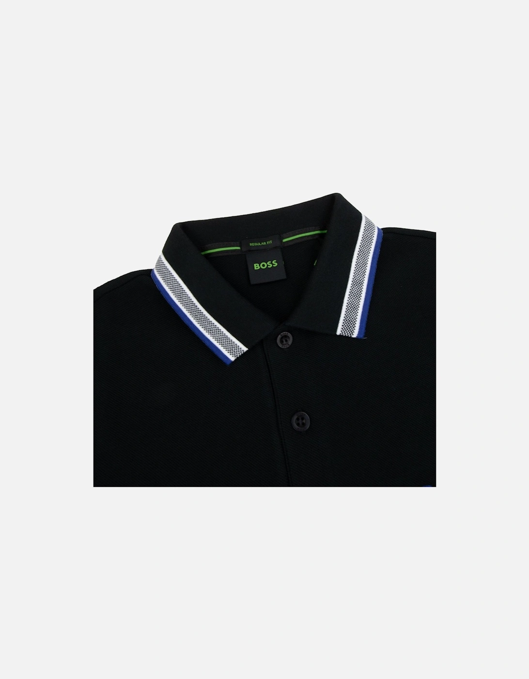 Paddy Embroidered Logo Polo Black 009