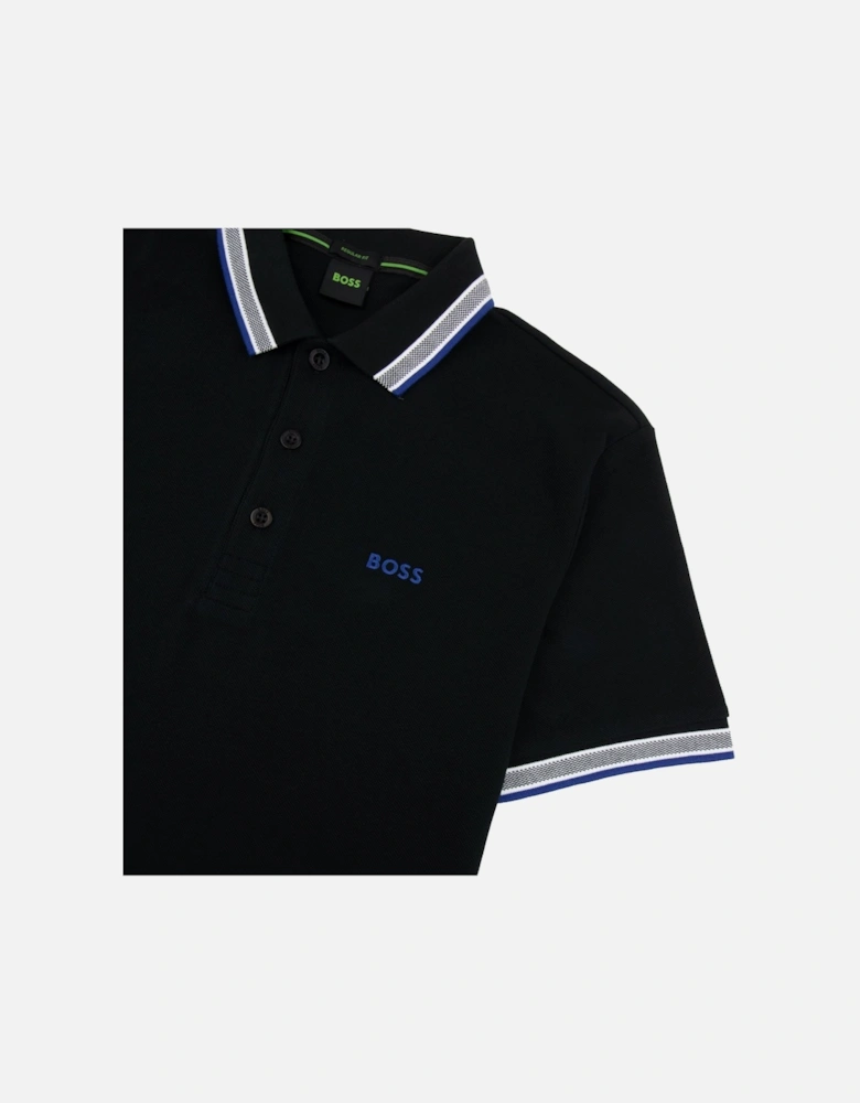 Paddy Embroidered Logo Polo Black 009