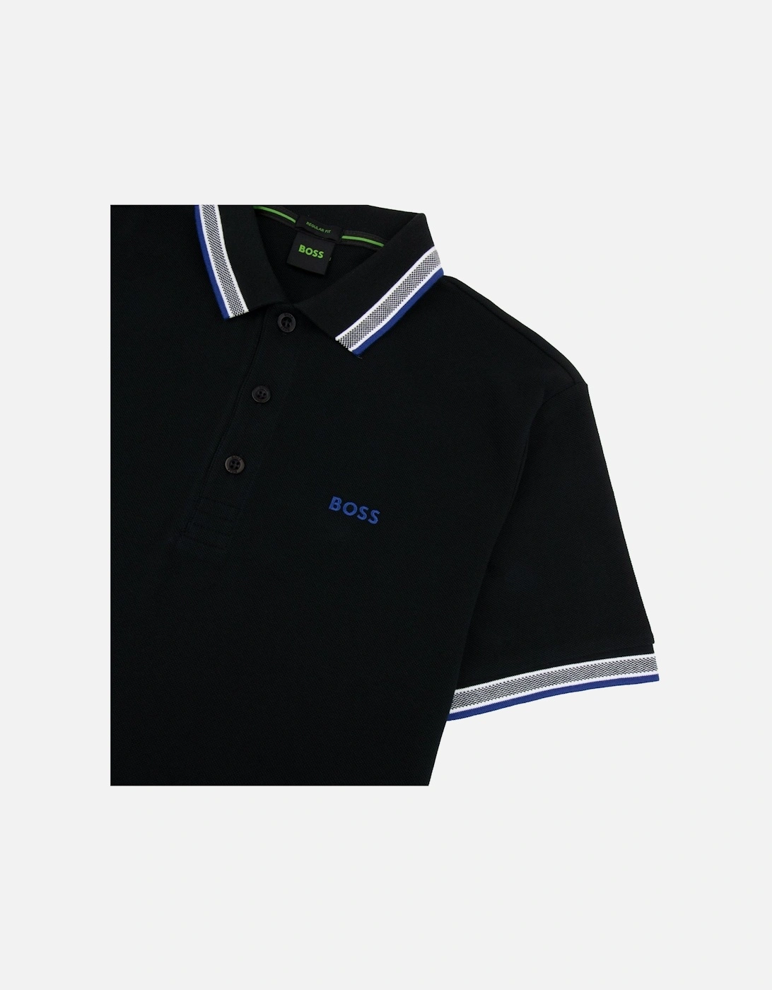 Paddy Embroidered Logo Polo Black 009