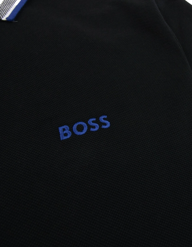 Paddy Embroidered Logo Polo Black 009