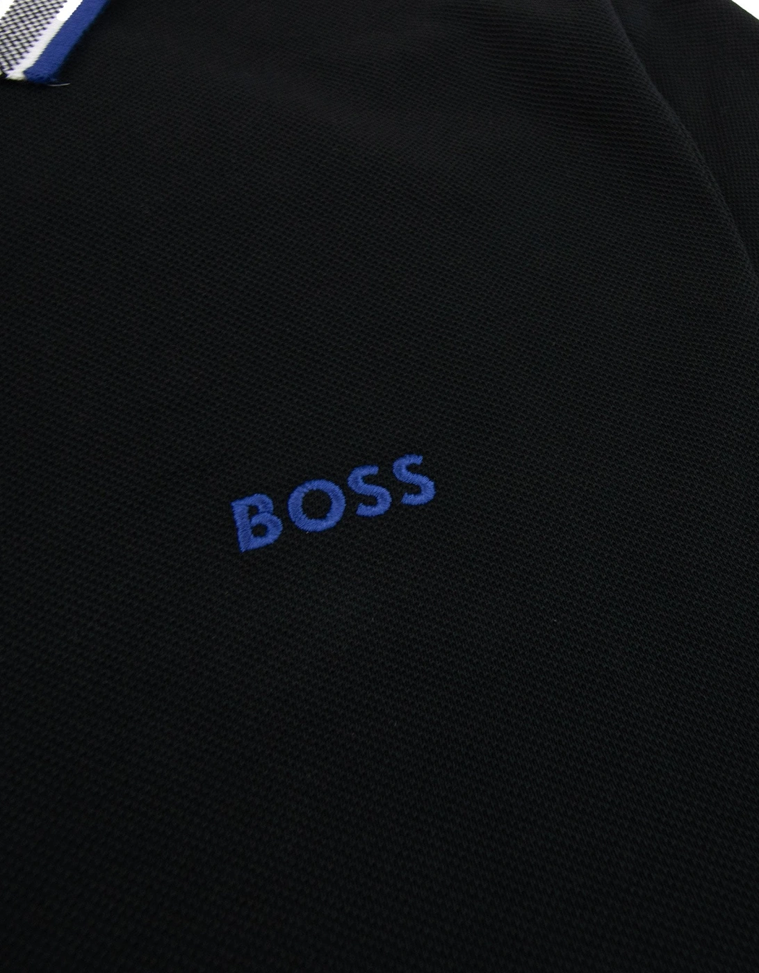 Paddy Embroidered Logo Polo Black 009