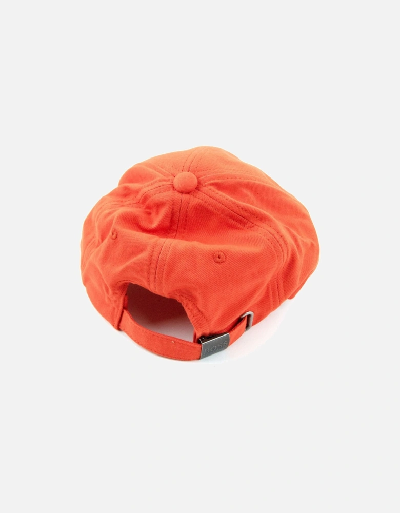 Kids Embroidered Logo Cap Bright Red