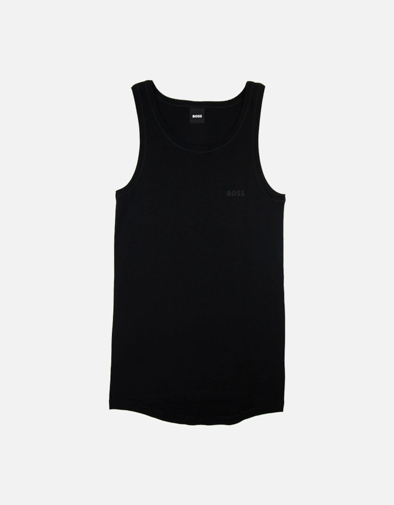 Tonal Logo Tank Top Black