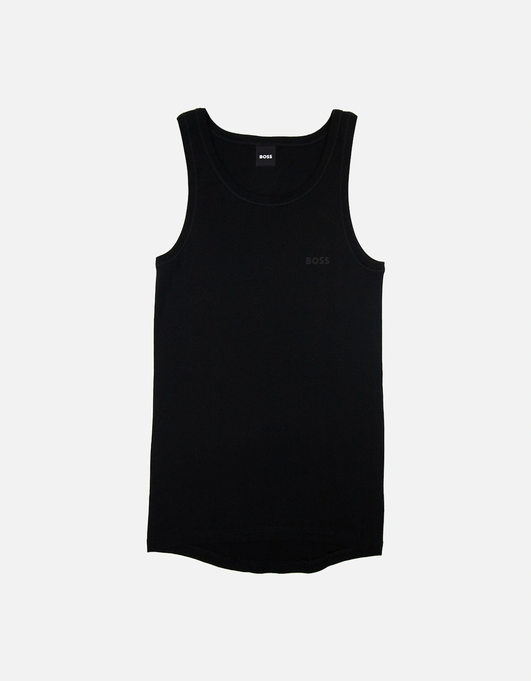Tonal Logo Tank Top Black