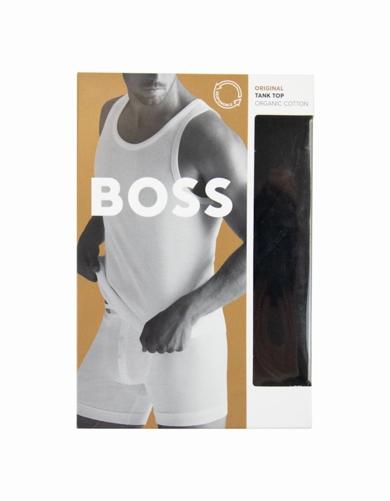 Tonal Logo Tank Top Black