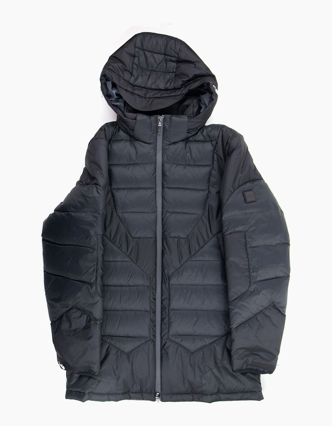 Men's Hugo Boss Patton Padded Parka Coat Black - Size: 38/Regular