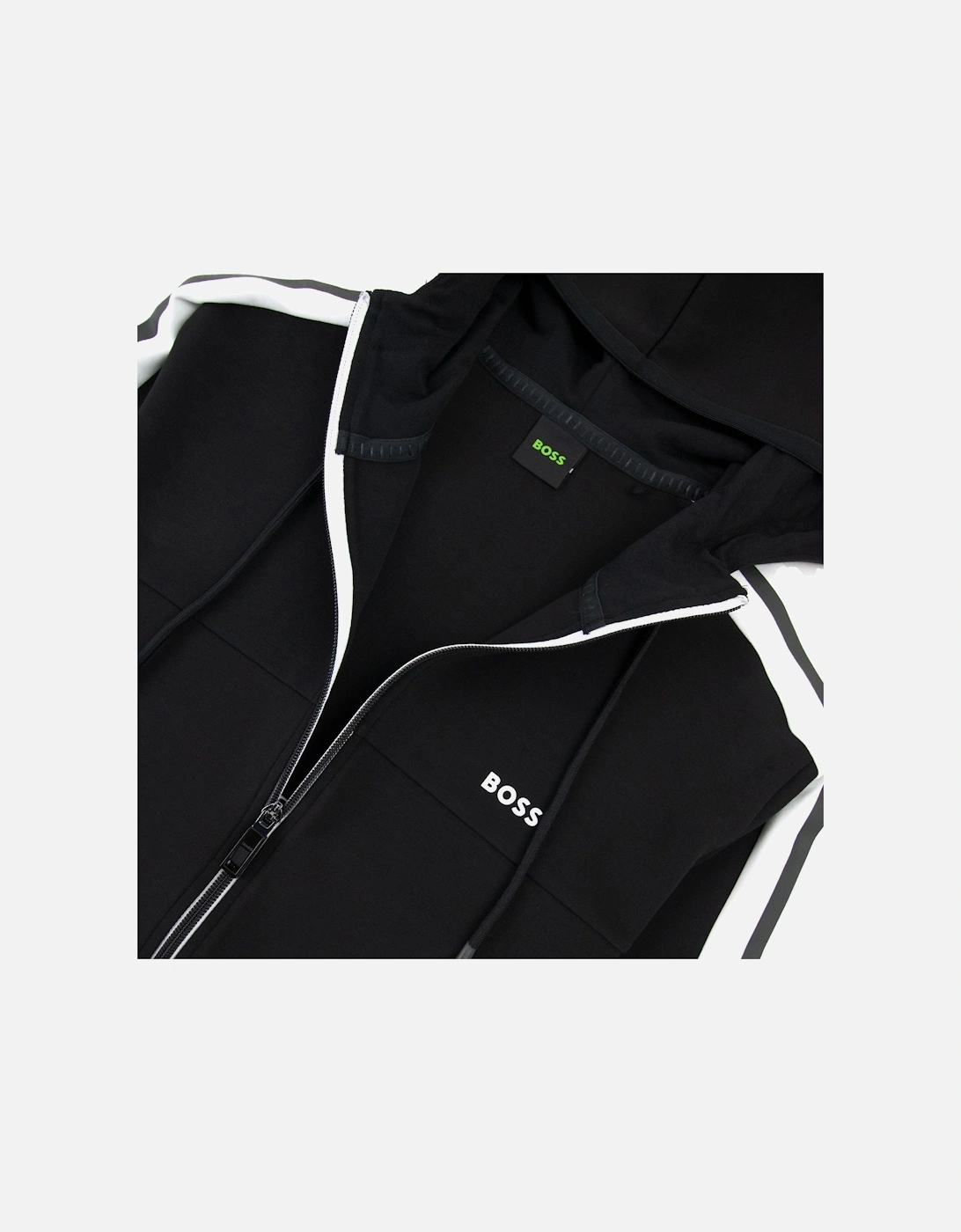 Saggy 1 Hoody Side Stripes Black 001