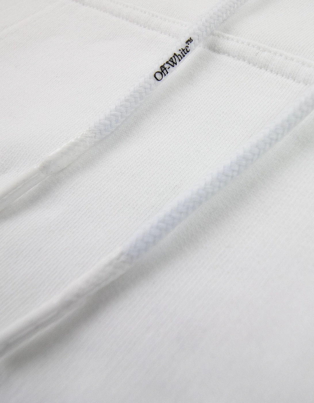 Off White Negative Mark Skate Hoodie White/black