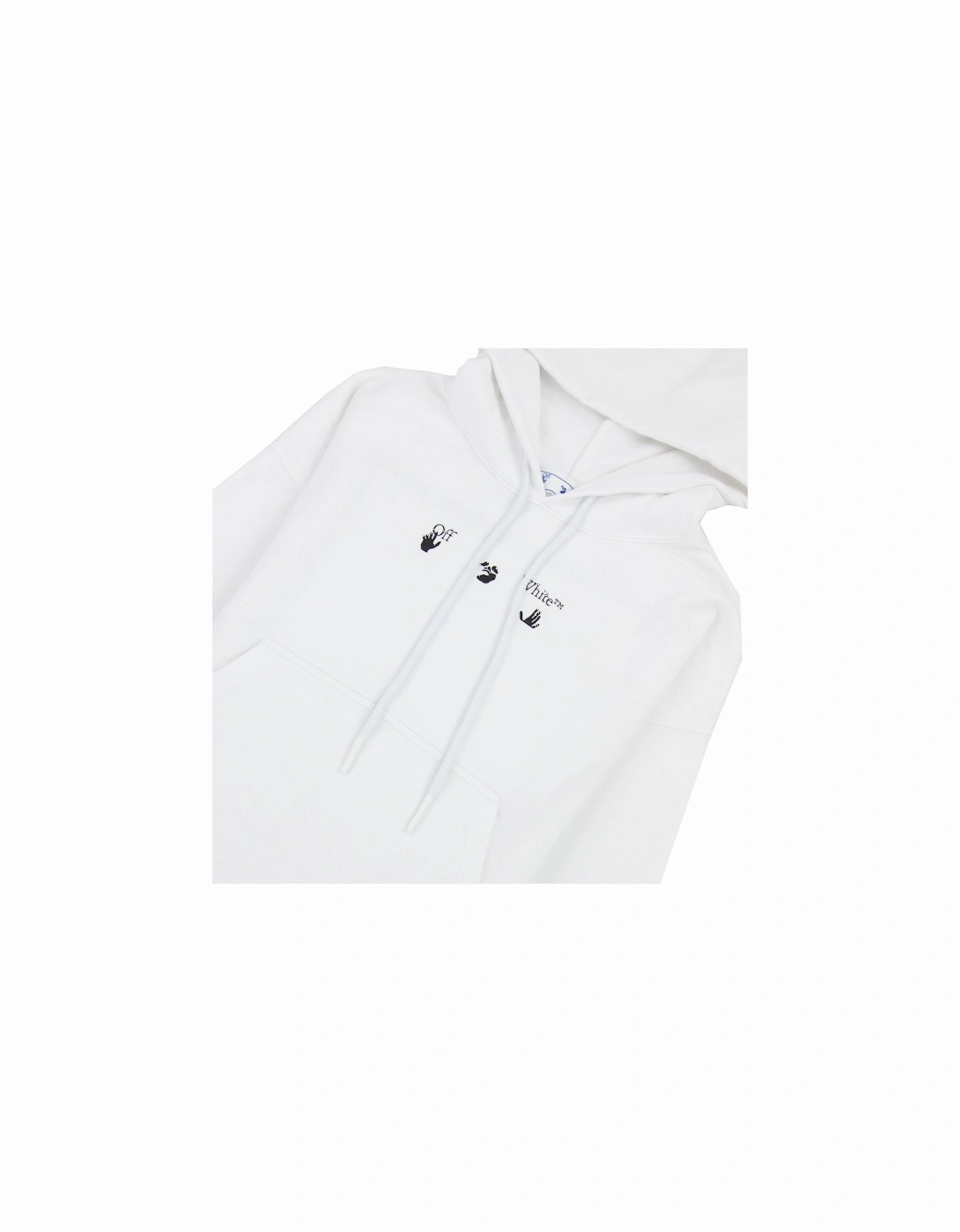 Off White Negative Mark Skate Hoodie White/black