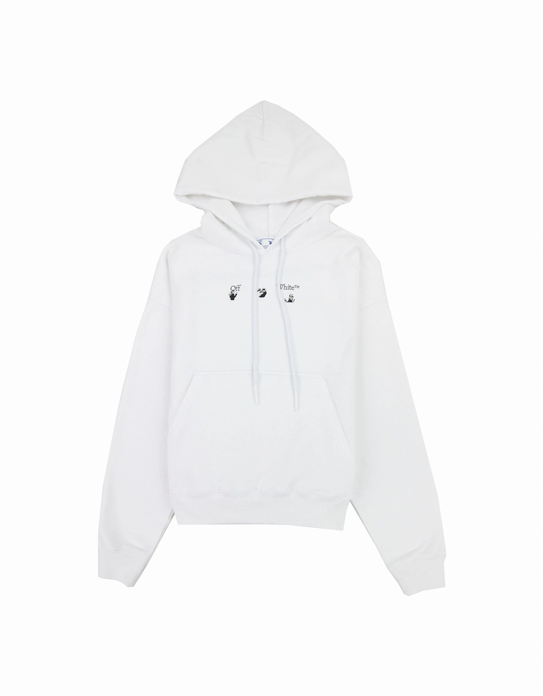 Off White Negative Mark Skate Hoodie White/black, 6 of 5