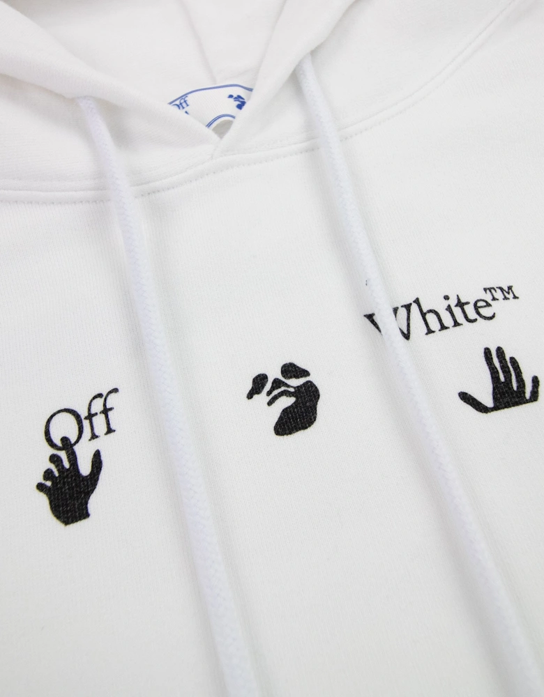 Off White Negative Mark Skate Hoodie White/black