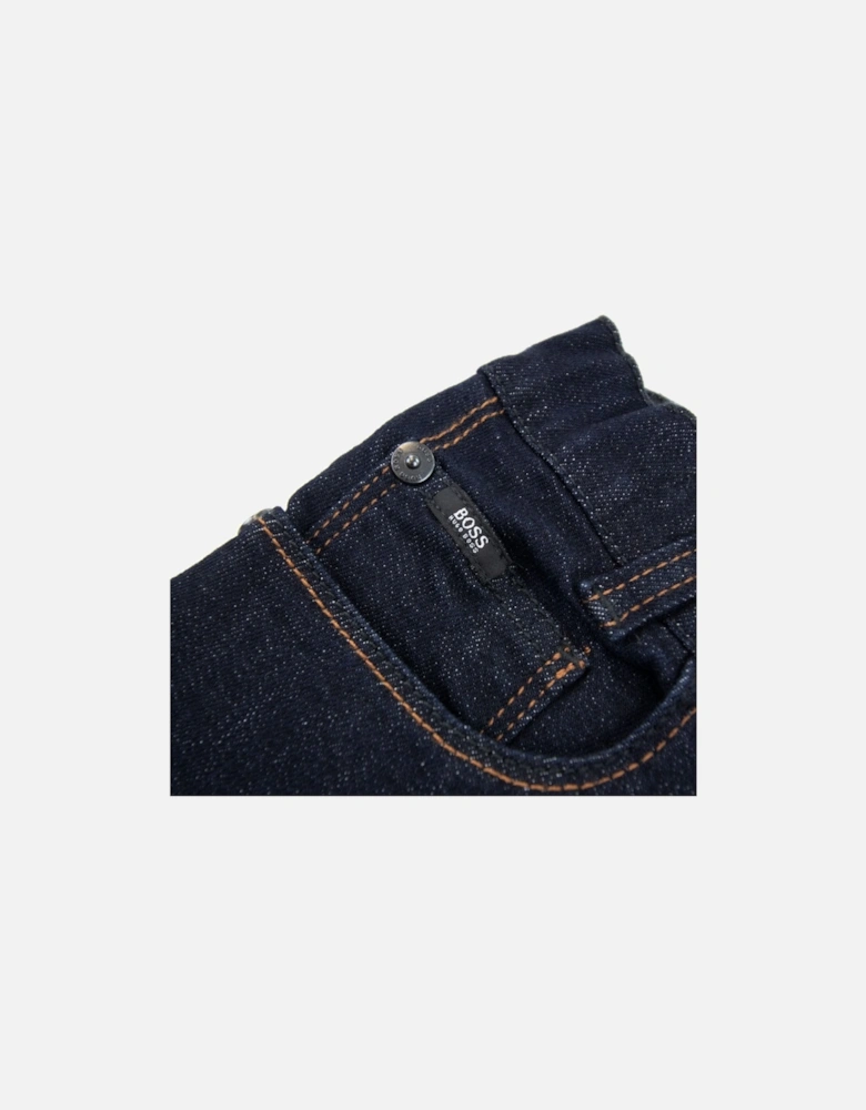 Kids Straight Leg Gold Stitch Denim Jeans Denim Brut