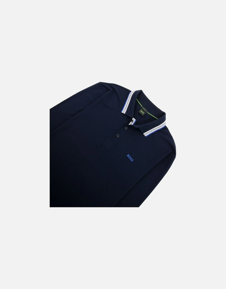 Plisy Regular Fit L/s Polo Navy 405