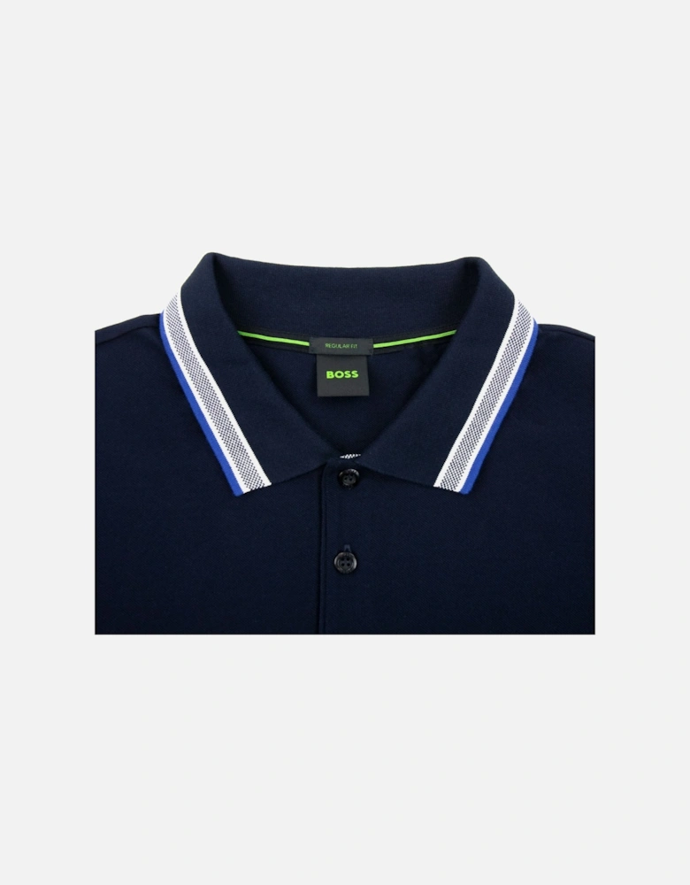 Plisy Regular Fit L/s Polo Navy 405