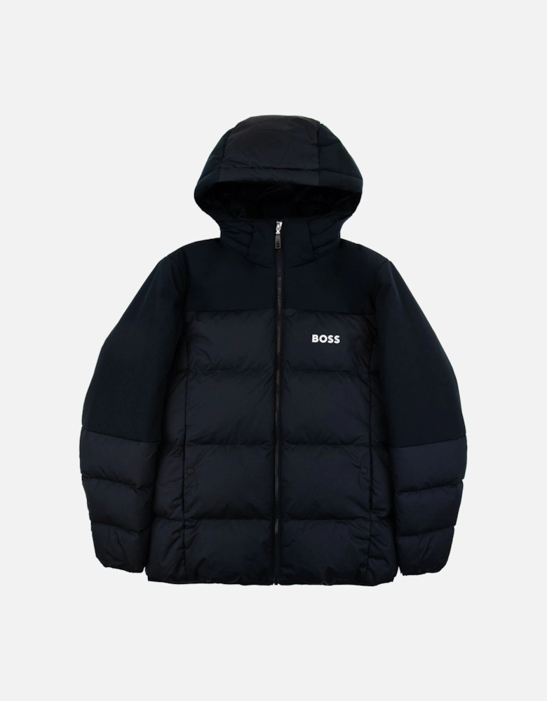Hamar1 Logo Detail Down Jacket Navy 402