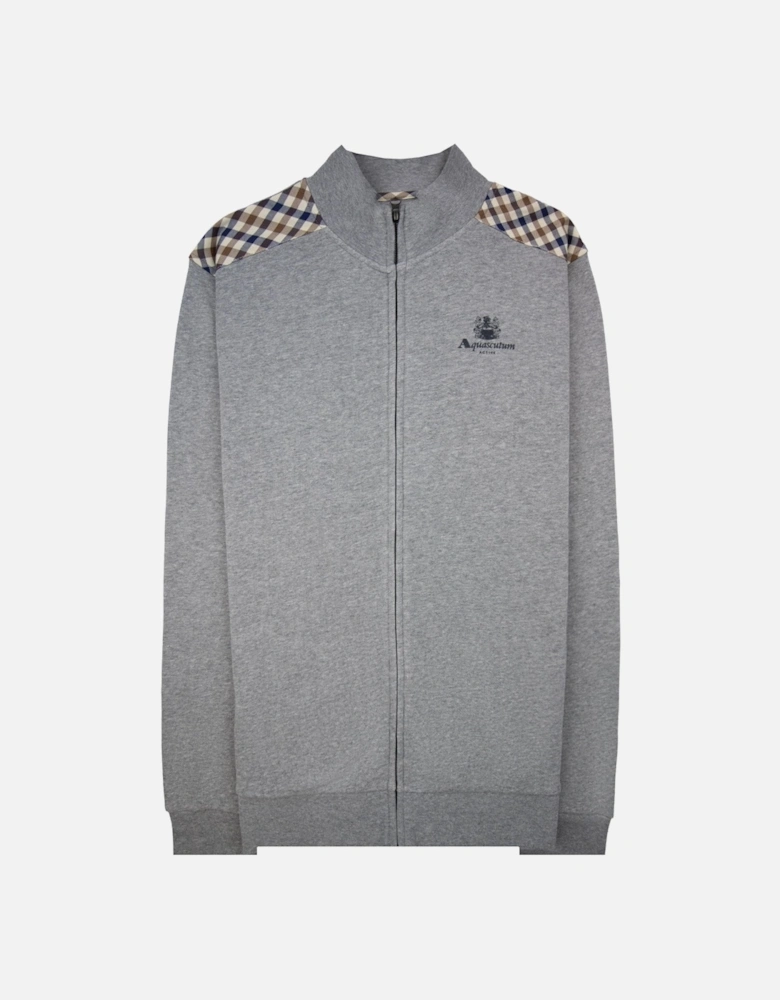 Cc Shoulder Fz Fleece Funnel Neck Dark Grey Melange 53